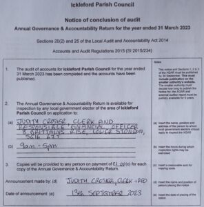 Annual Governance and Accountability Return